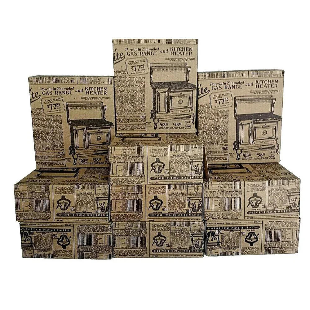 Vintage Candy Box Lot of 10 American Stick Confections Empty Antique Repro
